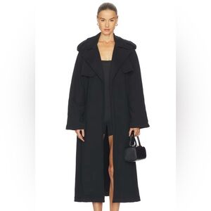 SKIMS Black Trench Coat